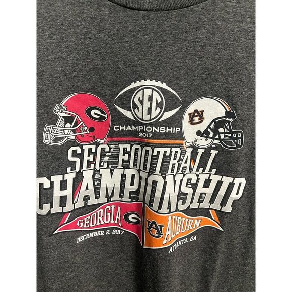 2017 University of Georgia SEC Champions Gray Shirt Football NCAA Sz XL Unisex - Picture 2 of 7